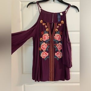 Purple Boho Blouse